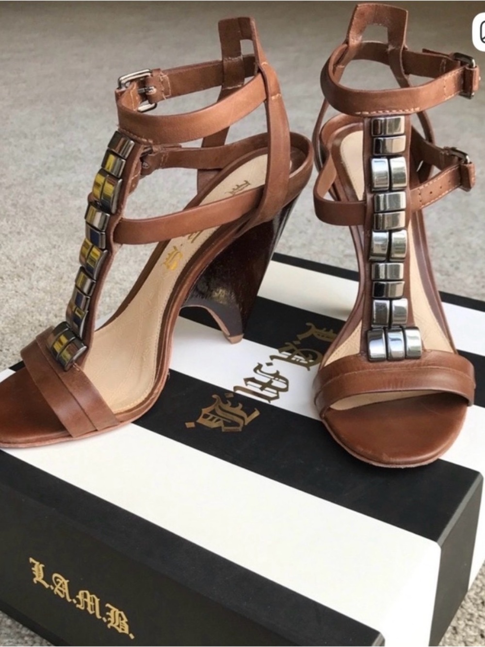 L.A.M.B. Fuji Sandals